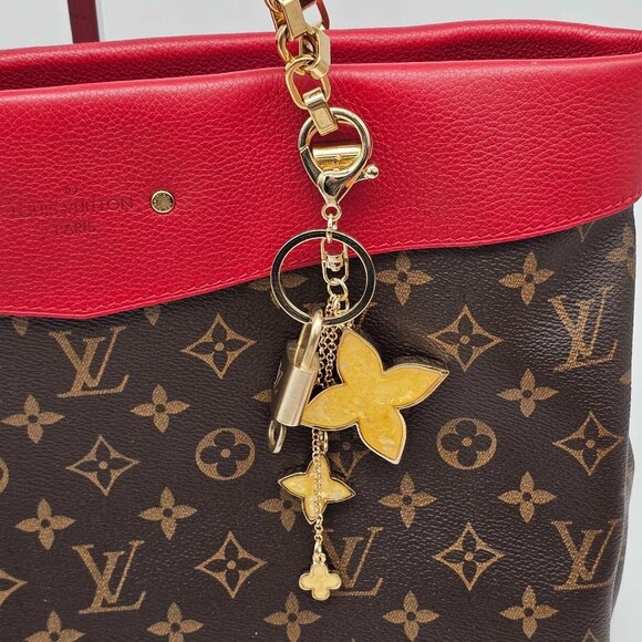 Authentic Louis Vuitton Lock & Key with unbranded Flower Bagcharm, Keycharm - Picture 3 of 11
